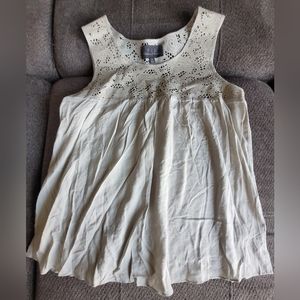 PJK Patterson J. KIncaid leather and rayon tank top in size small.